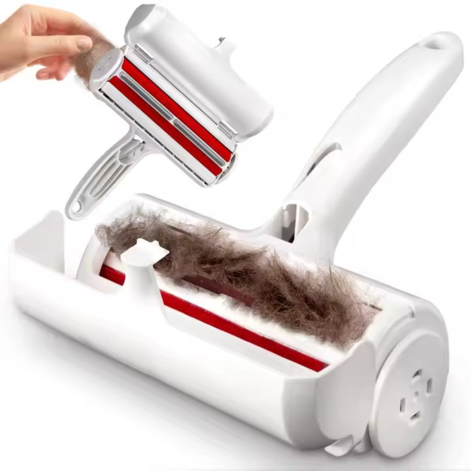 Pet Hair Remover Roller – Reusable Self-Cleaning Brush for Dogs & Cats – Eco-Friendly Lint Roller for Furniture, Clothes & Car